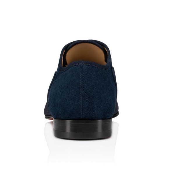 Christian Louboutin Greggo Flat Marine Blue Lace Up Oxford Dress Loafer 46 13 main image 5
